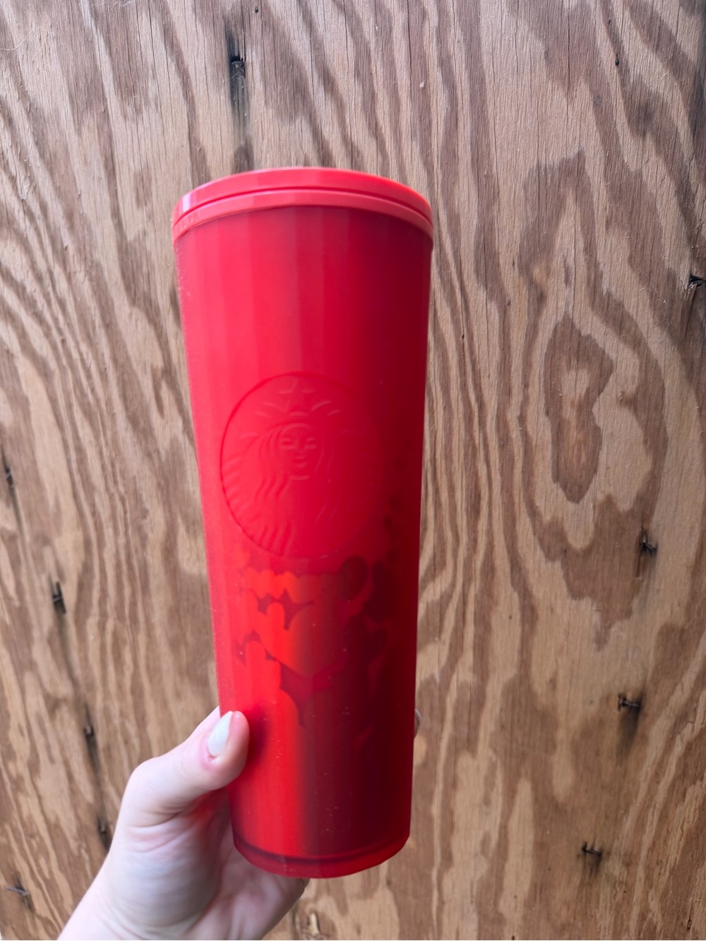 Starbucks Red hearts Tall Reusable Tumbler Valentines